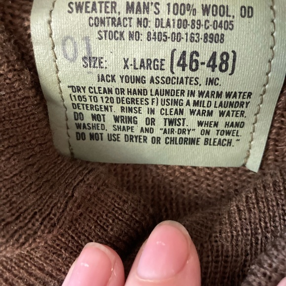 Men's Brown Button-Up Sweater - Picture 3 of 3